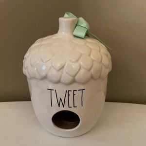 Rae Dunn - TWEET - acorn birdhouse